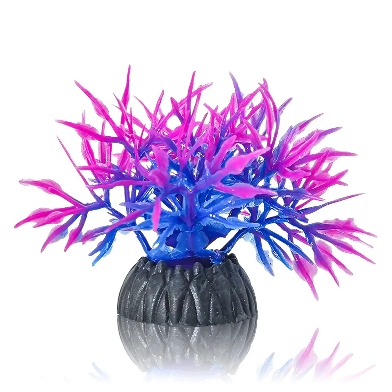 1 шт., искусственный аквариум, декоративные водные растения из ПВХ, имитация сорняков, орнамент, аквариум, трава, цветок, декор, аксессуары