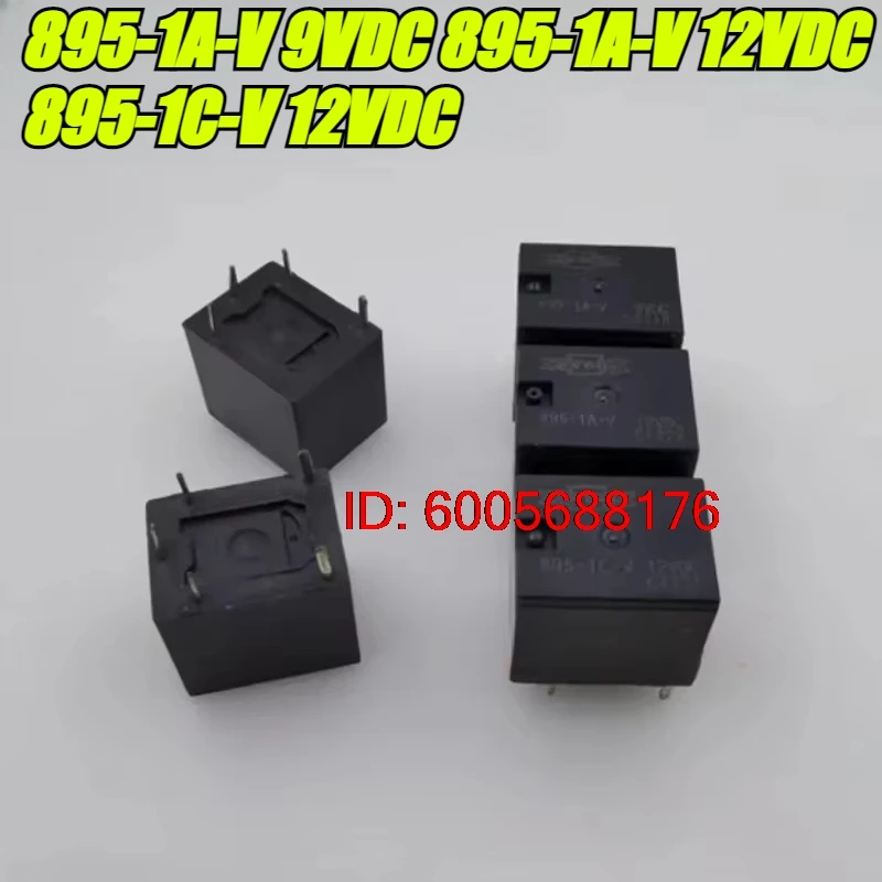 （Brand New）5pcs/lot 100% original genuine relay:895-1A-V 9VDC 895-1A-V 12VDC 895-1C-V 12VDC 4 5pins Automotive relay