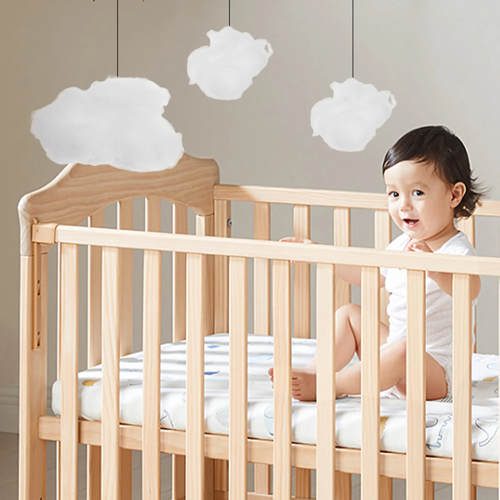 

6Pcs Artificial Cloud Ceiling Decorations Realistic Fake Hanging Clouds for Kids Bedroom Wedding Party Classroom Ceiling Decor