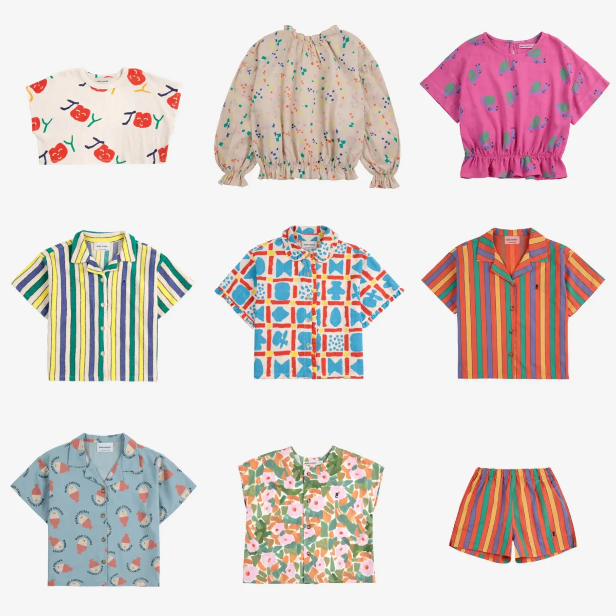

Mother Kids hildren's Shirt Clothes New Summer Girls' Baby Boys Blouse Cute Sweet Short Sleeves Top Fashion Casual
