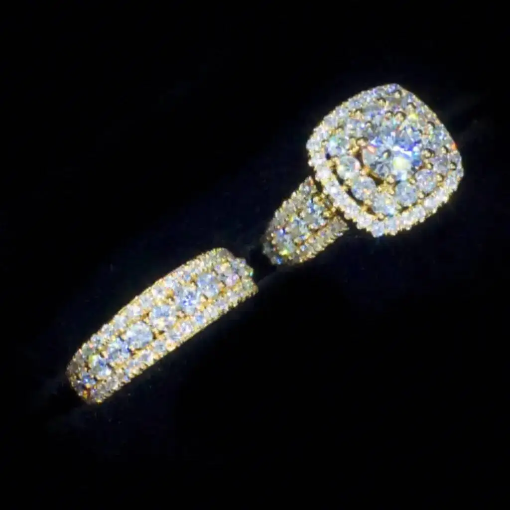 

Custom Hip Hop Cuban Style Ring Pass Tester Iced Out Diamond VVS 925 Sliver Moissanite Wedding Ring Fine Jewelry for Man Women