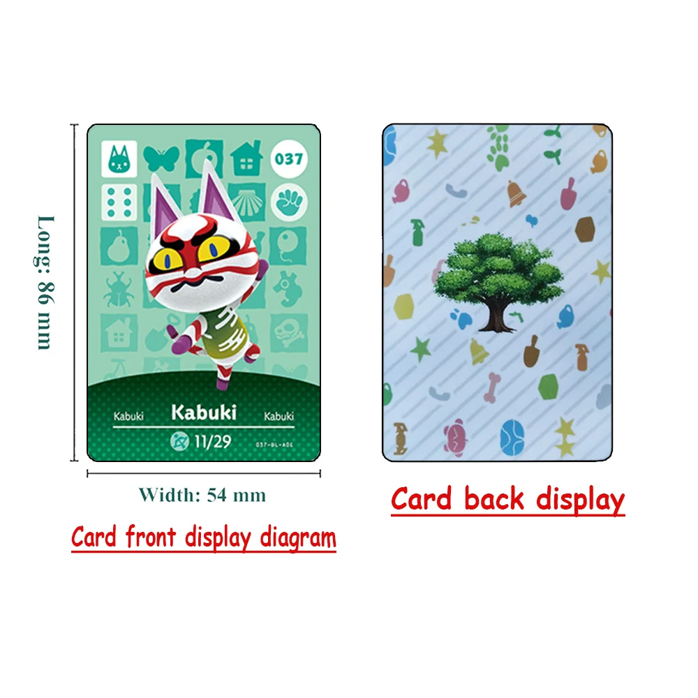 Da 038 a 074 Animal Crossing: New Horizons Gioco di carte Carte NFC di alta qualità Tag di carte animali per NS Switch Wii U Set