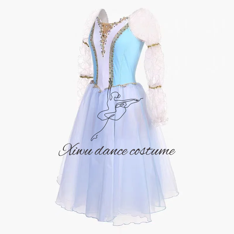 Tutú profesional de hada lila para adultos y niños, falda de tutú de rendimiento de Pachita, La Bella Durmiente