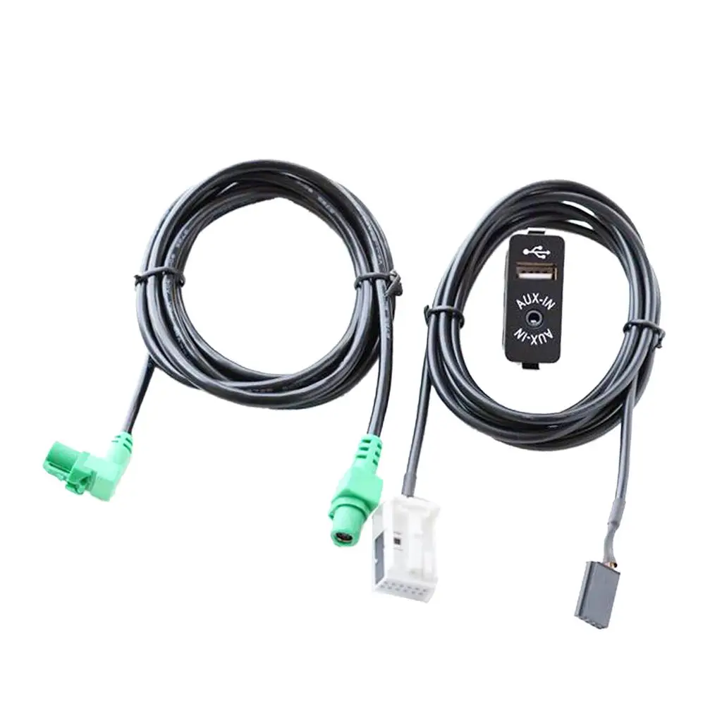 

Car Aux Switch & USB Wire Cable Connector for BMW 3 5 Series Z4 E89 E90 E91 X5 X6