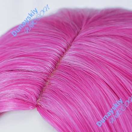 Nine Tailed Demon Fox Ahri Cosplay Wig Prop Snow Moon 80cm Long Heat Resistant Synthetic Hair Wig Cap view 4