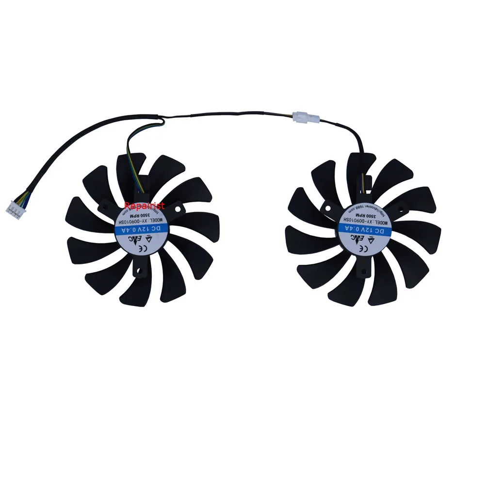 Imagem -05 - Ventilador de Placa Gráfica Gpu Cooling Xy-d09010sh para Veineda rx 6600xt Rx6600xt 8gb Gddr6 Cards Vga Cooling Peças por Conjunto