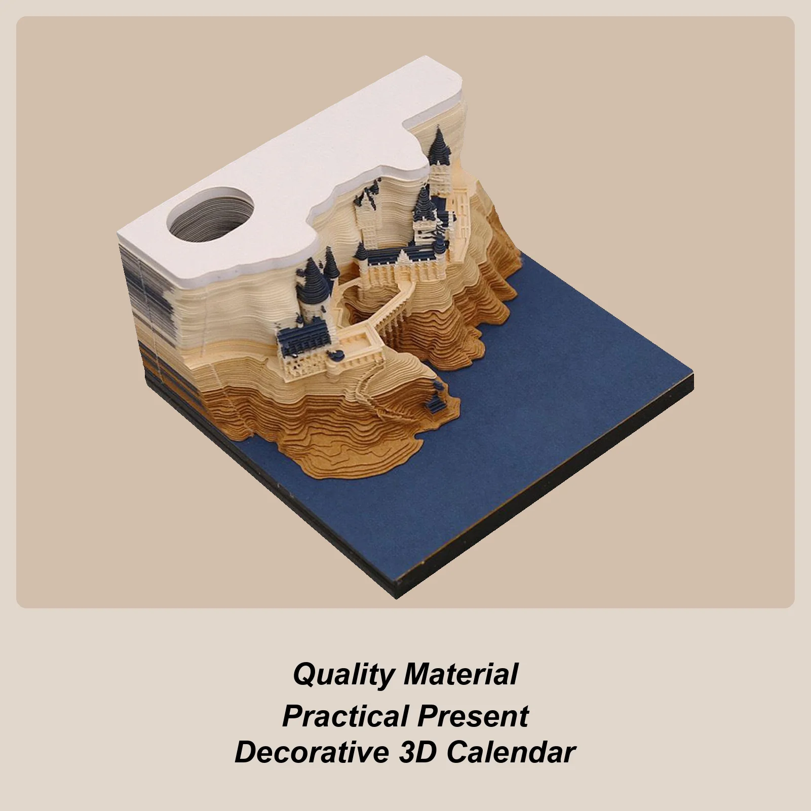 

Calendar For Desk 3D Desk Calendar 2026 Paper Carving Art Memo Pad With LED Light Planner For Holiday School Housewarming Daily