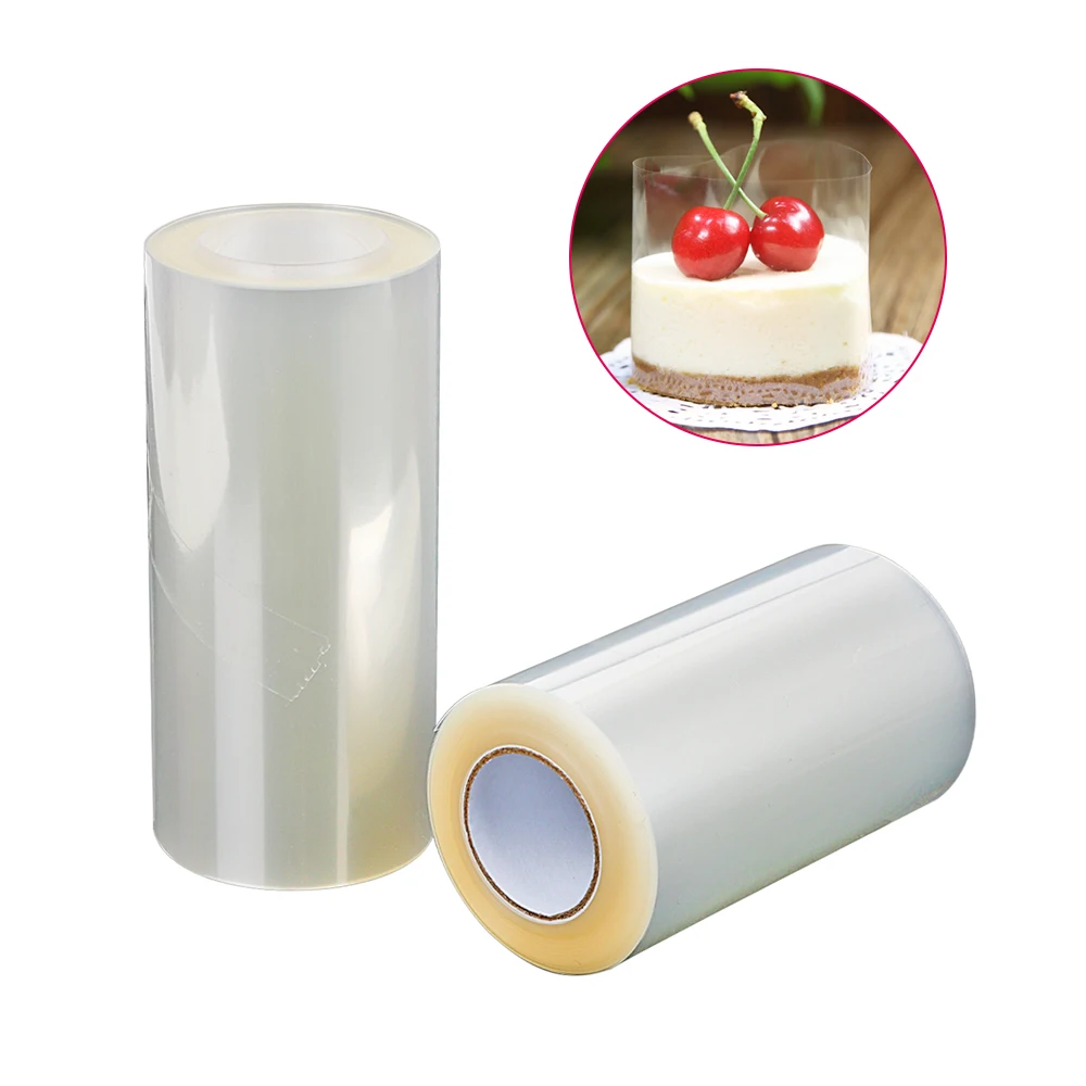 8cm 10cm Transparent Clear Mousse Surrounding Edge Wrapping Tape DIY Cake Decorating Tools Baking Cake Dessert Collar