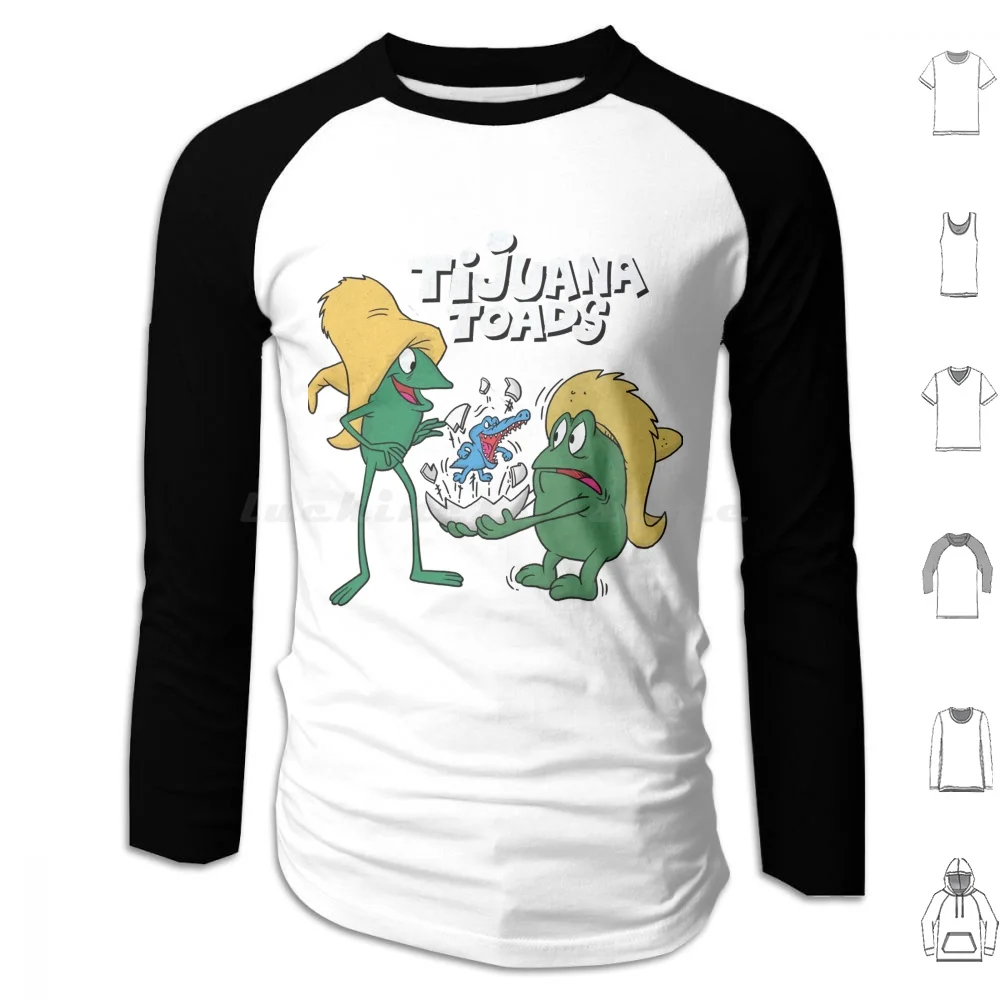 Sudadera con capucha de algodón para hombre y mujer, estilo vintage, tributo a personajes de dibujos animados obsoletos, The Tijuana Toads Toro y Pancho Love You