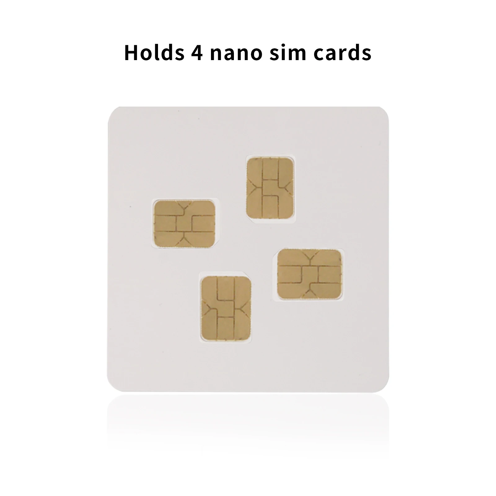 Nano adaptador de tarjeta SIM, placa de tarjeta grande para 4 tarjetas Nano, placa de tarjeta de recuperación de PVC, convertidor portátil, 2 piezas