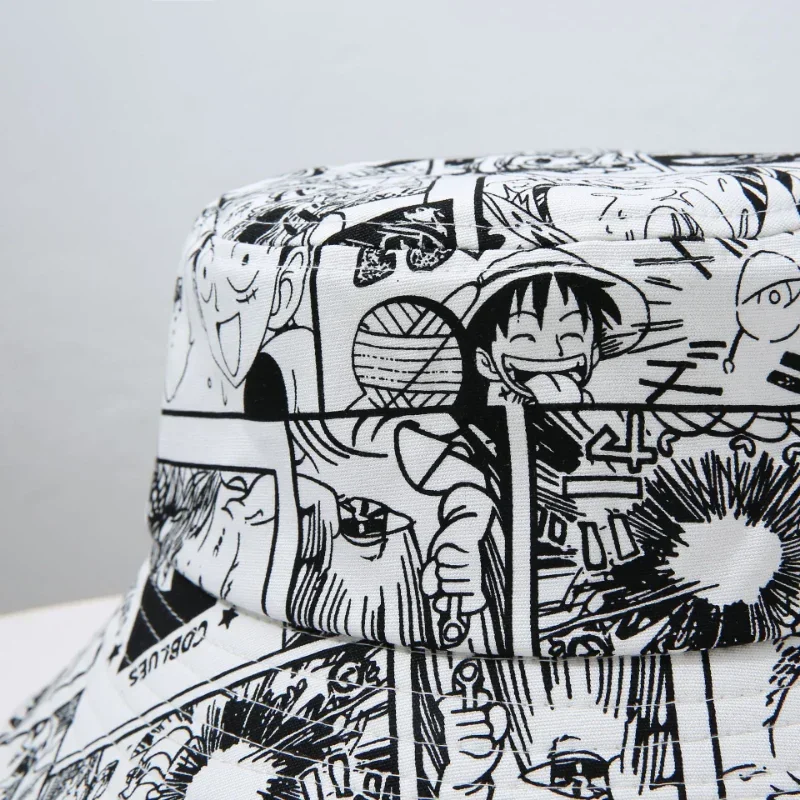 ONE PIECE Luffy Bucket Hat Summer Men Women Hawaii Fisherman Hat Fashion Hip Hop Street Panama Hat Outdoor Sun Cap Bob Hats Gift