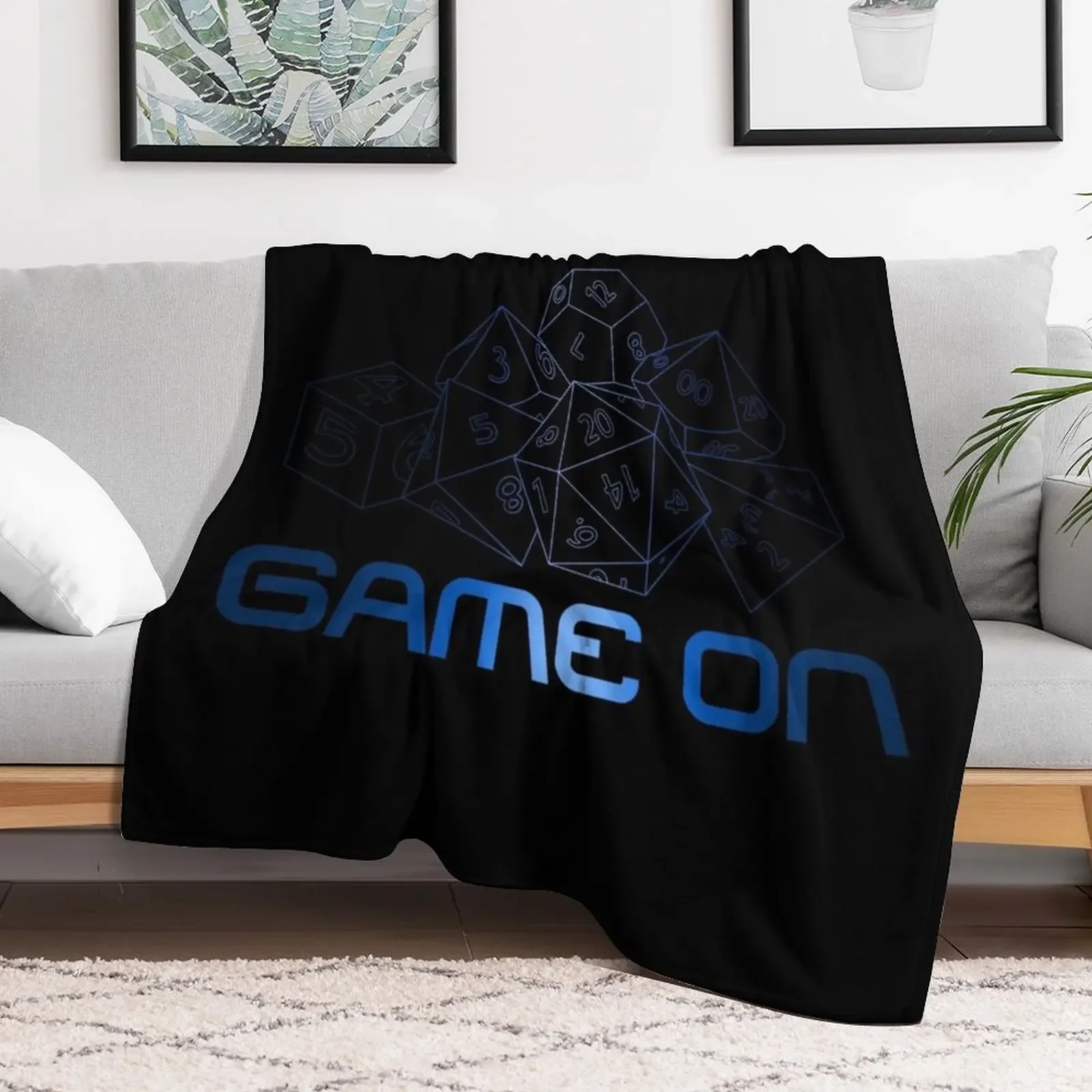 Gamer Dice Throw Blanket manga Sofa Quilt Blankets