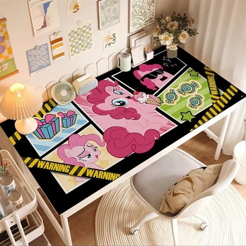 Cute My Little Pony Pinkie Pie Applejack Waterproof and Oil-proof No-wash Wipeable Table Mat Fashionable Student Tablecloth