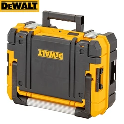 DEWALT DWST83344-1 TSTAK 도구 보관함, 긴 손잡이, 다기능 보관 정리함, 이중 레이어 휴대용 플라스틱 도구 케이스