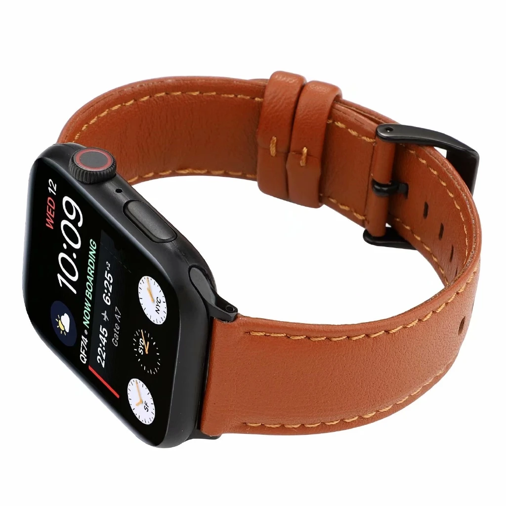 【For Apple Watch Strap】Apple Watch Series 6 se 5 4 3 2 1 New High quality Genuine cow leather strap for iWatch  Smart Watch