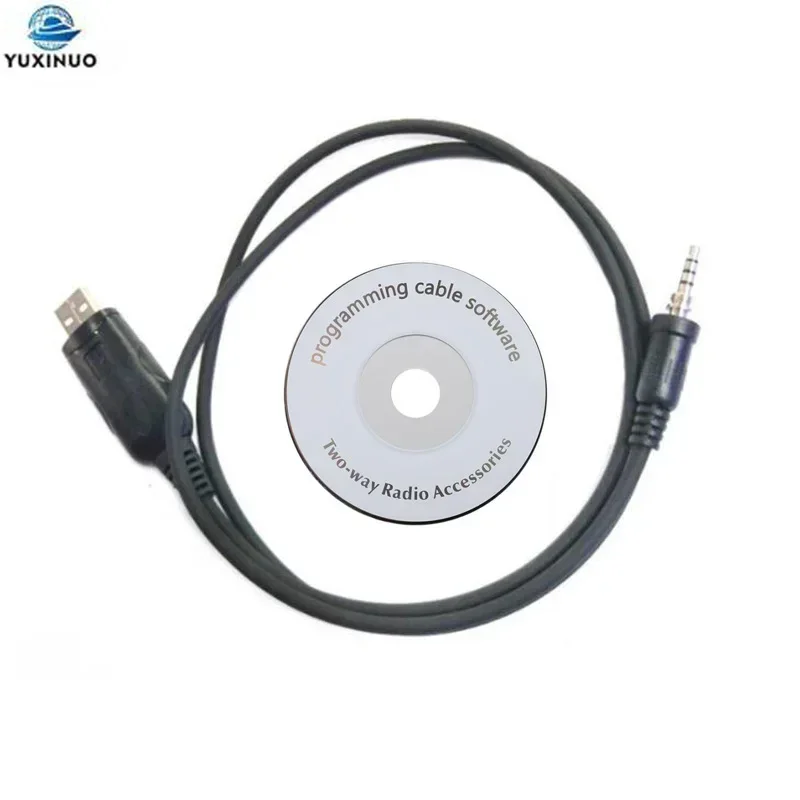 USB Programming Cable with CD Software for YAESU Vertex Radio VX6R VX7R VX120 VX-6 6E 6R 7E 7R 120 127 170 HX471 FT-250R Radio