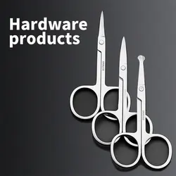 Round Head Curved Mustache Nose Ear Hair Remover Scissor Trimmer Safety Scissor
