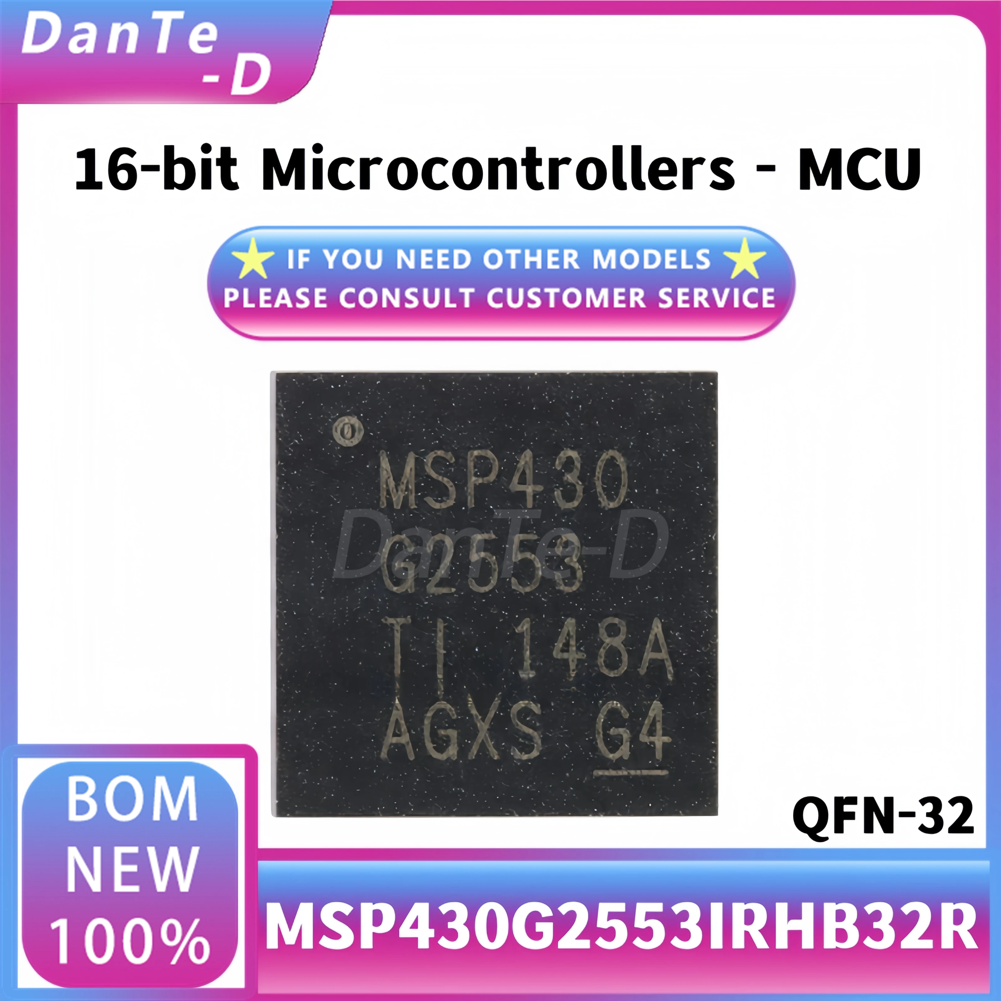 MSP430G2553IRHB32R QFN-32 16-bit mixed signal microcontroller-MCU new original authentic