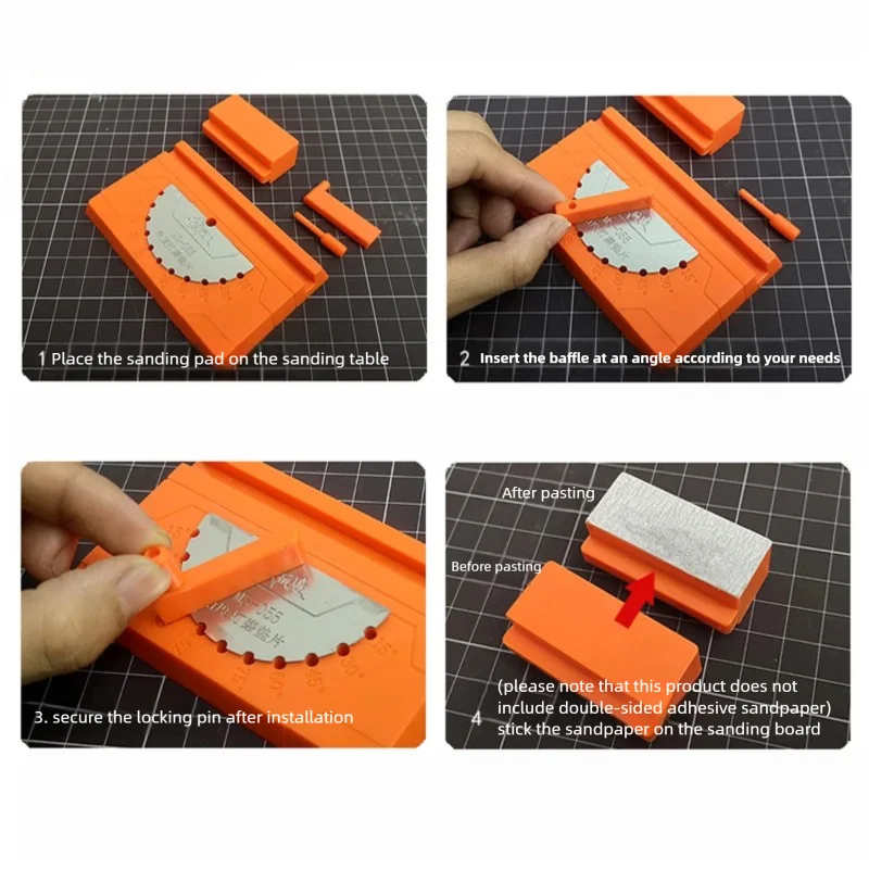 MSWZ Multi Angle Sanding Slider Precision Polishing Tool for Gundam Mecha Military Model Surface Grinding Finishing