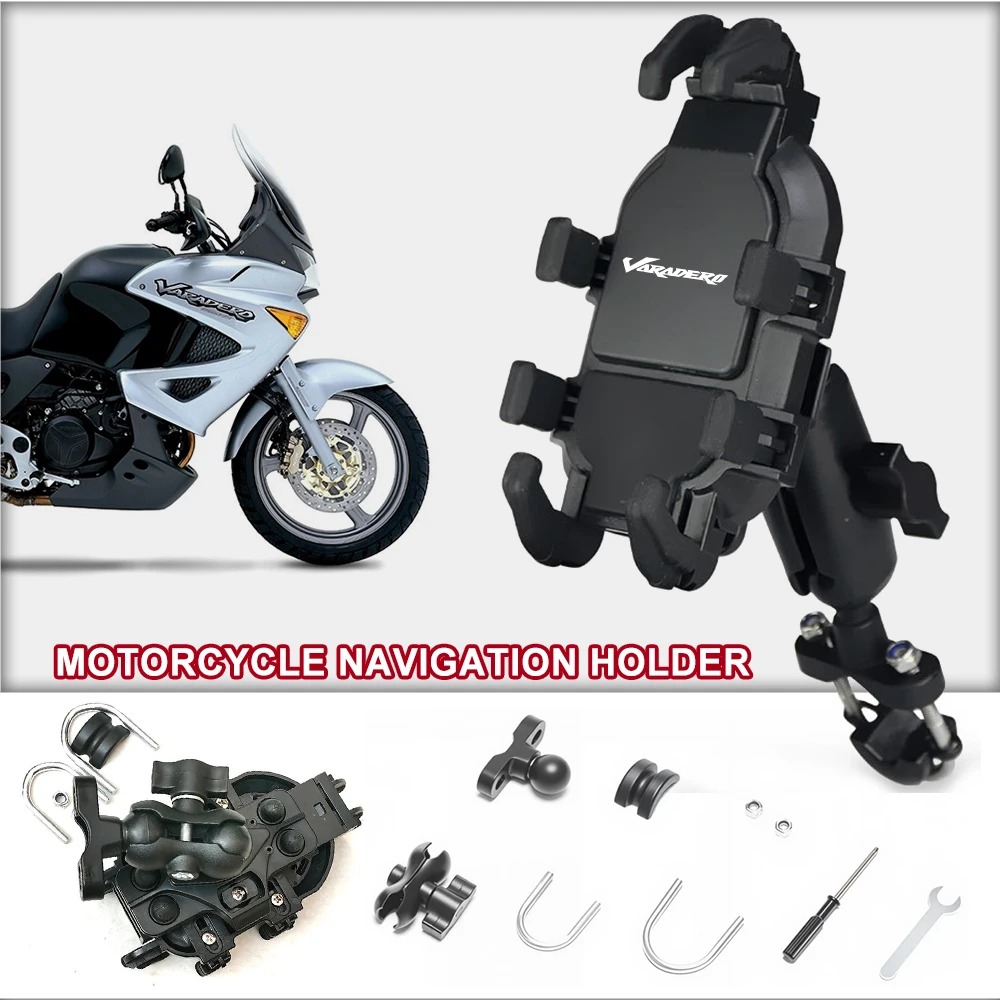 Upgrade Phone Holder Motorcycle 360° Adjustable Stand Shockproof For Honda Varadero XL1000V XL125V XL 1000 125 V 2001-2027