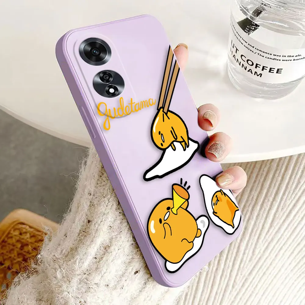 Funny Hot G-Gudetama Egg Cover Phone Case For OPPO A98 A93 A92 A91 A78 A74 A60 A57 A54 A53S A38 A17 A16K A15 A9 Case Funda Shell