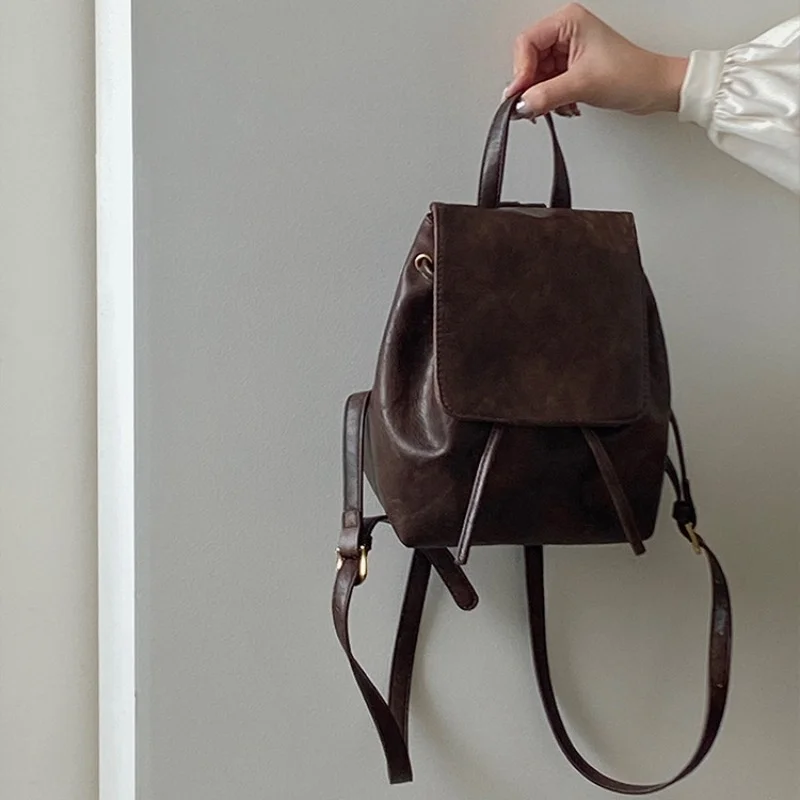 Designer Rucksack Retro Rucksack Frauen tägliche Rucksäcke Frühling und Sommer Mode Umhängetasche Luxus lässig Schul rucksack