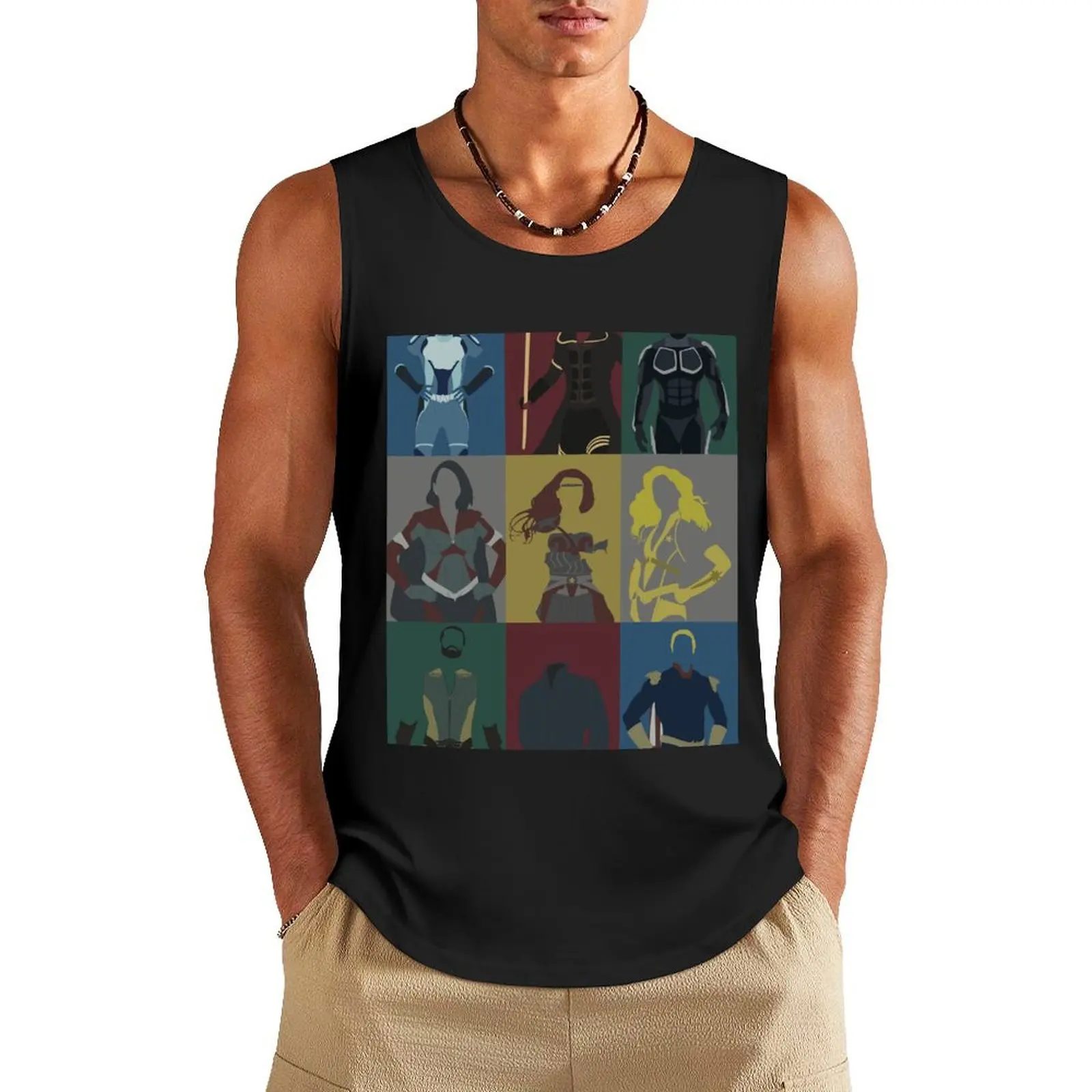 Vought Heroes Tank Top t-shirts for Men's gym gym t shirt men gym clothes for man summer 2025