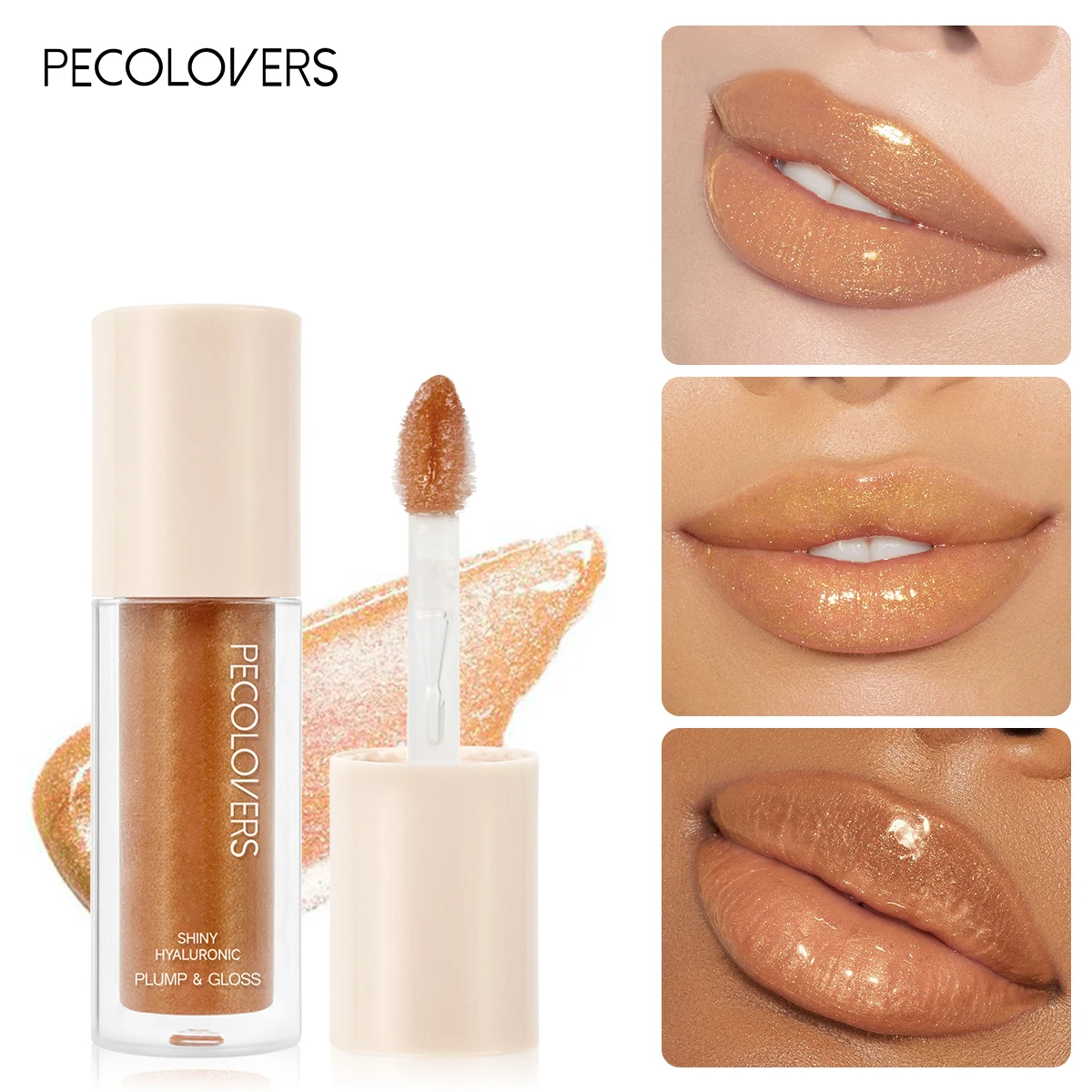 กลิตเตอร์มิเรอร์ลิปกลอสกันน้ำให้ความชุ่มชื้นลิปสติกชนิดน้ำติดทนนานเงาลิปกลอสแต่งหน้าเครื่องสำอาง