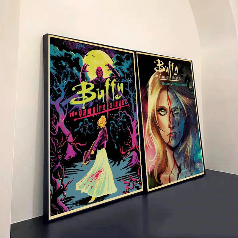 Buffy The Vampire Slayer Posters and Prints Terror TV Drama Canvas Painting Wall Art Pictures Cuadros for Living Room Home Decor