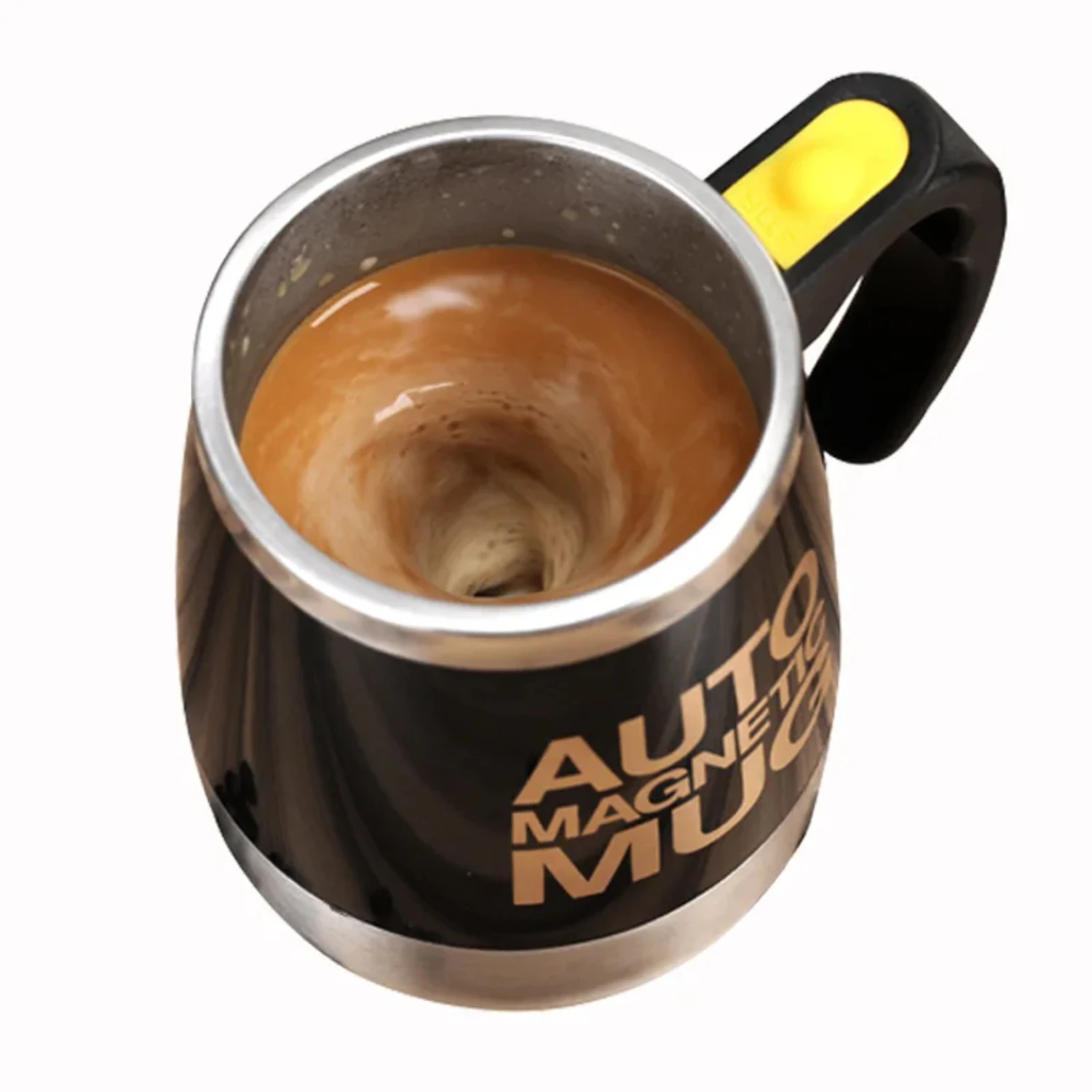 400 ml Edelstahl Kaffee Mischbecher Automatische Big Belly Force Mischbecher Kaffeetassen Kreativ