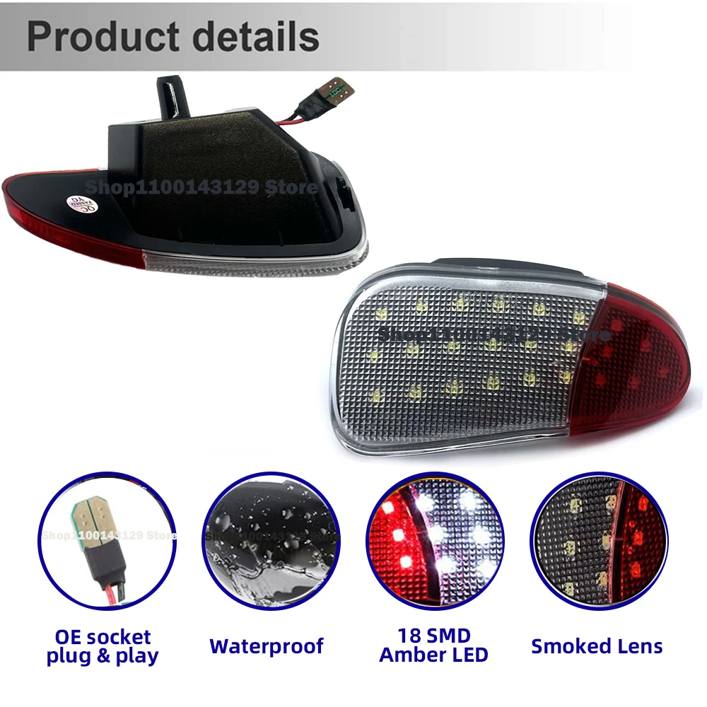 For 1997-2003 Ford F150 1997 1998 1999 F250 LED Interior Side Door Panel Light LED Car Door Lamp Courtesy Reflector Light Duty