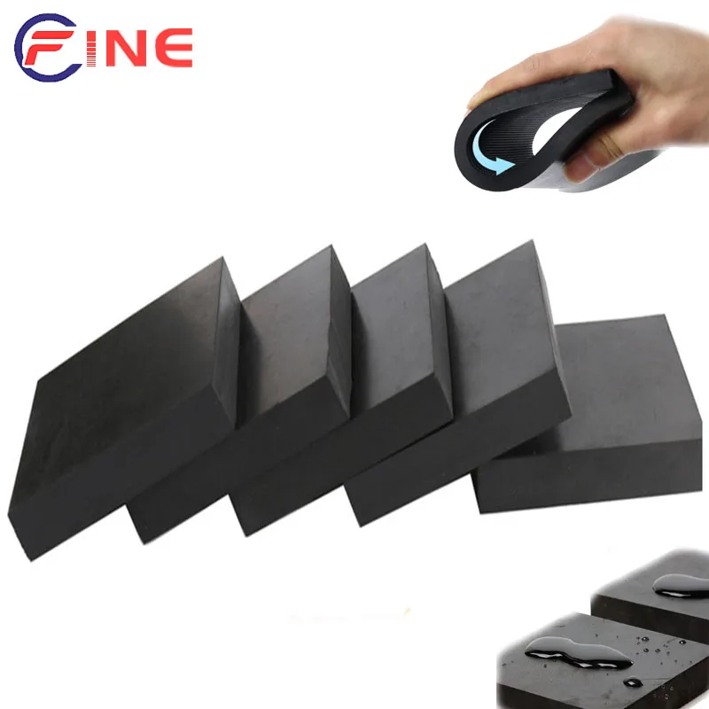 Black Industry Rubber Block Elastic Anti Slip Damping Gasket Shockproof Pad for mechanical equipment shock absorber cushion