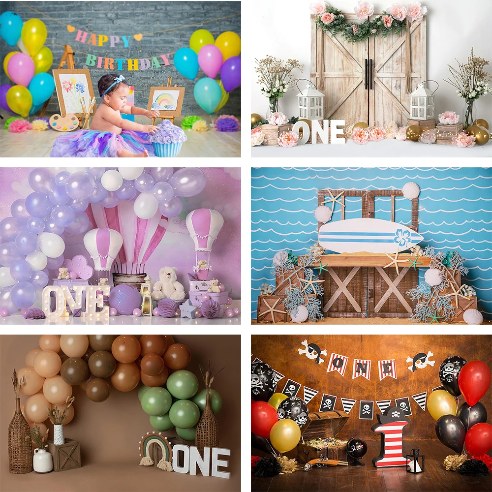 

AIBIIN Baby's 1st Birthday Backdrop Customizable Birthday Party scenarios Photography Background Decoration For Children