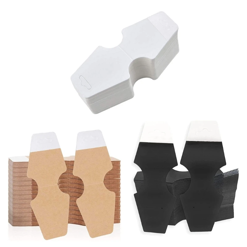 

100Pieces Necklace Holder Tags for Selling Jewelry Price-Label Self Adhesive