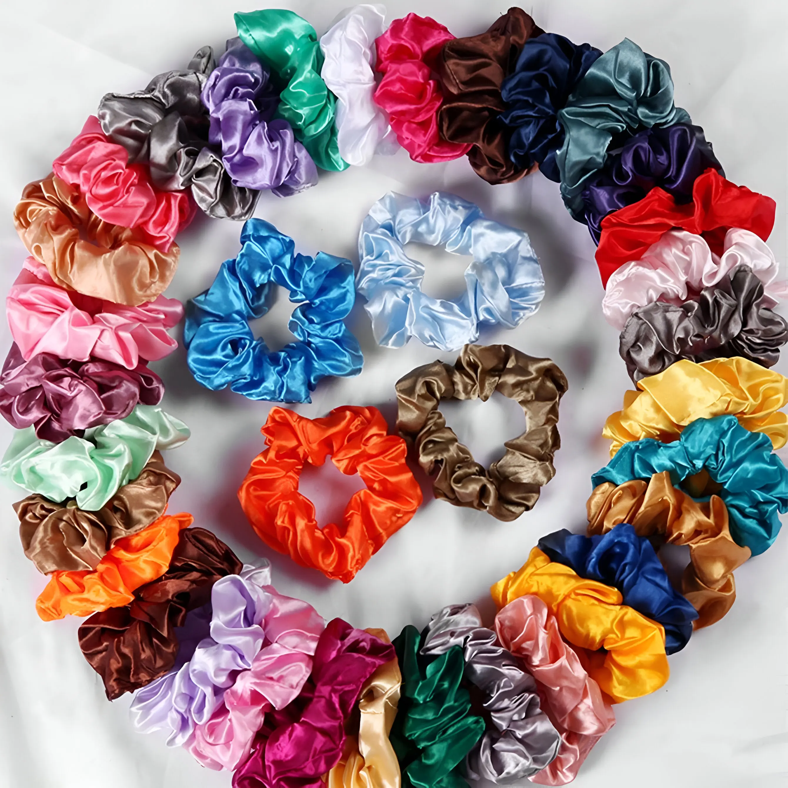 40 Stück Haargummis aus Satin- – Ribbon Wired Satin Bewertung und Preis