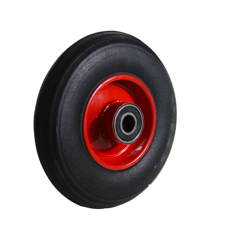 8/10/14/16 inch solid wheels 250/350-4/300-8/300-10 Pull cargo slot cart rubber tiresTrolley free of inflation wheel