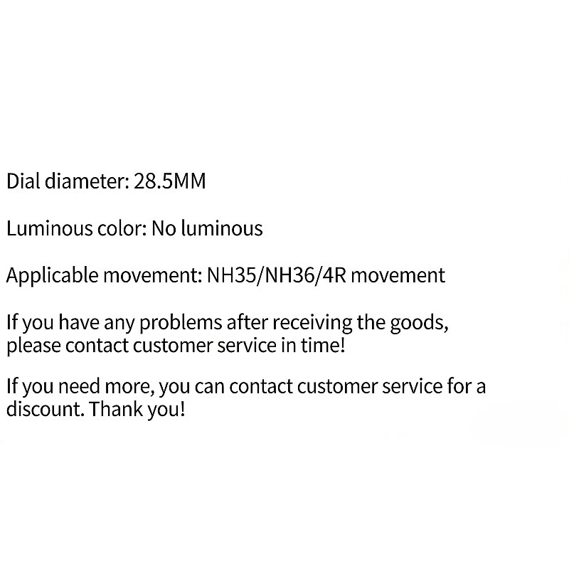 ملحقات تعديل الساعة 28.5 ملم قرص سجل نمط الشمس حرفيًا، وجه ماسي، مناسبة لحركة NH35/36