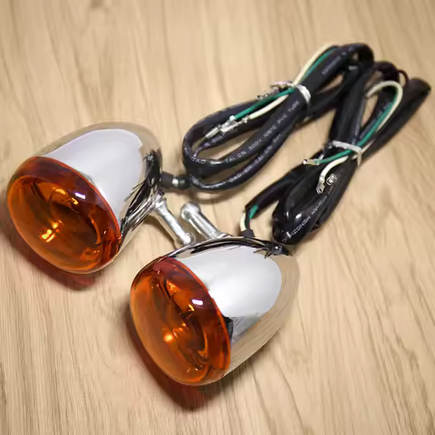 Front Bullet Turn Signals&amp;Orange Lens For Harley 2004-2022 Sportster 883 1200 Models