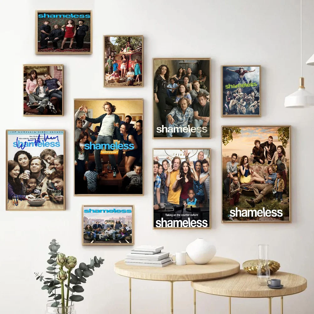 

Tv Series Shameless Movie Anime Posters Sticky Decoracion Painting Wall Art White Kraft Paper Wall Decor