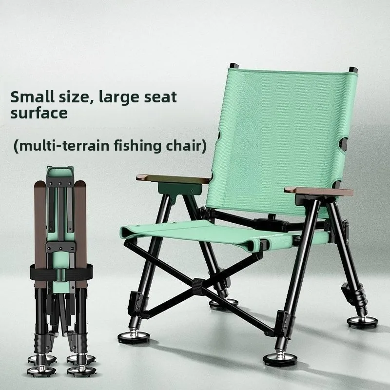 New European Ultralight Folding Fishing Chair Portable All-Terrain for Carp Fishing & Outdoor