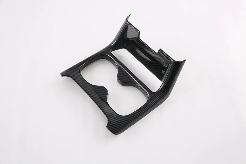 For Honda CRV CR-V RS 2023 2024 Carbon Fiber Style Front Center Console Cup Drink Holder Cover Trim Bezel Frame Molding Garnish