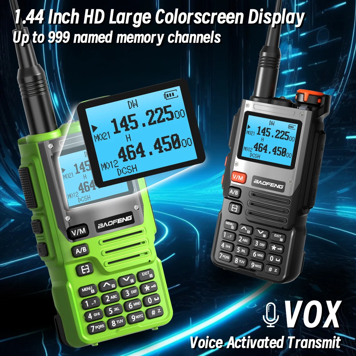 1/2PCS Baofeng UV K61 Walkie Talkie Multi Band Wireless Copy Frequency Type-C Long Range Upgraded UV-5R UV 5RH K5(8) Ham Radio
