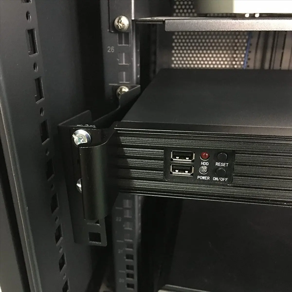 TCE 2U Server Rack Depth Extender - 4-Inch Deep Recessed Rack Mount Adapter Kit for Network Rack