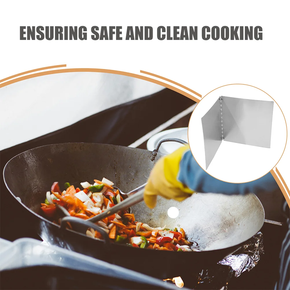 Oil Baffle Frying Pan Cover Splatter Screen Spatter Shield Grease Oil-splash Boards for Home Guard Sink