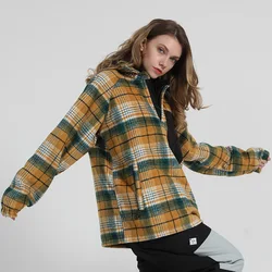 Plaid Shirt for Men and Women, Long Sleeve Top, Vintage Fashion, Preppy Style, Loose Check Shirts, Autumn