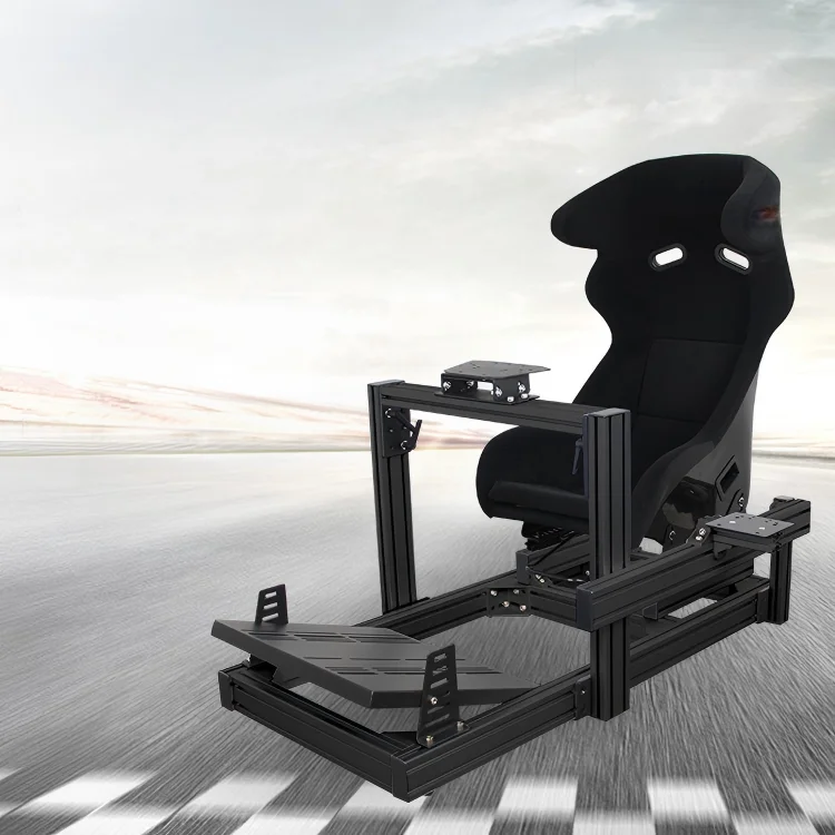 Racing Game Steering Wheel, 4080 Aluminum Profile Seat Bracket, Direct Drive, Compatible with G29, Simulator Accessories