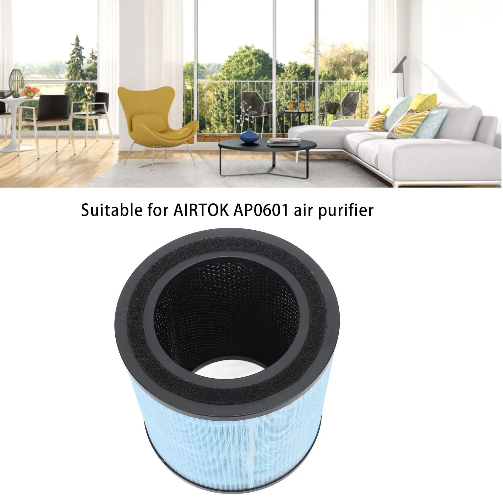 Air Purifier Filter Multi Layer Nylon High Efficiency Particulate Air Filter for AIRTOK AP0601 Replacement Accessories