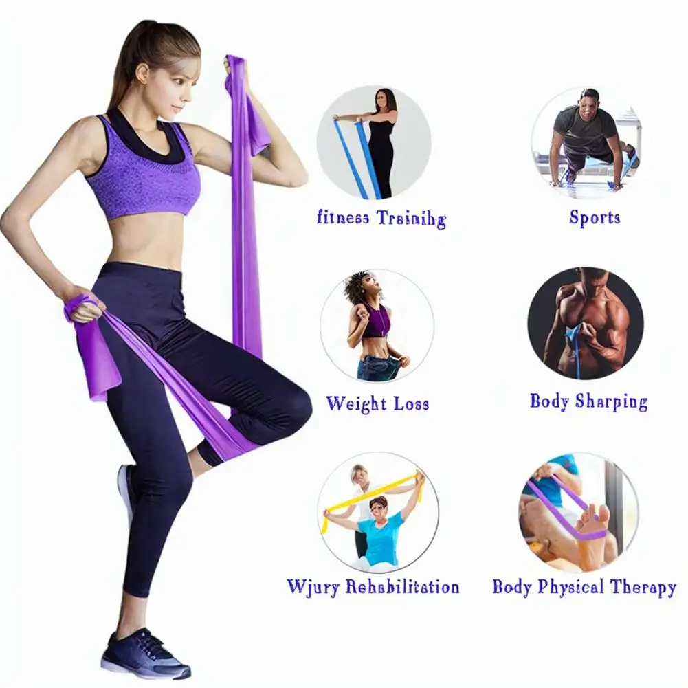 

Adults Resistance Band Yoga Exercise Elastic Band 3pcs Resistance Band Set for Men Women Physical Therapy Strength for Home