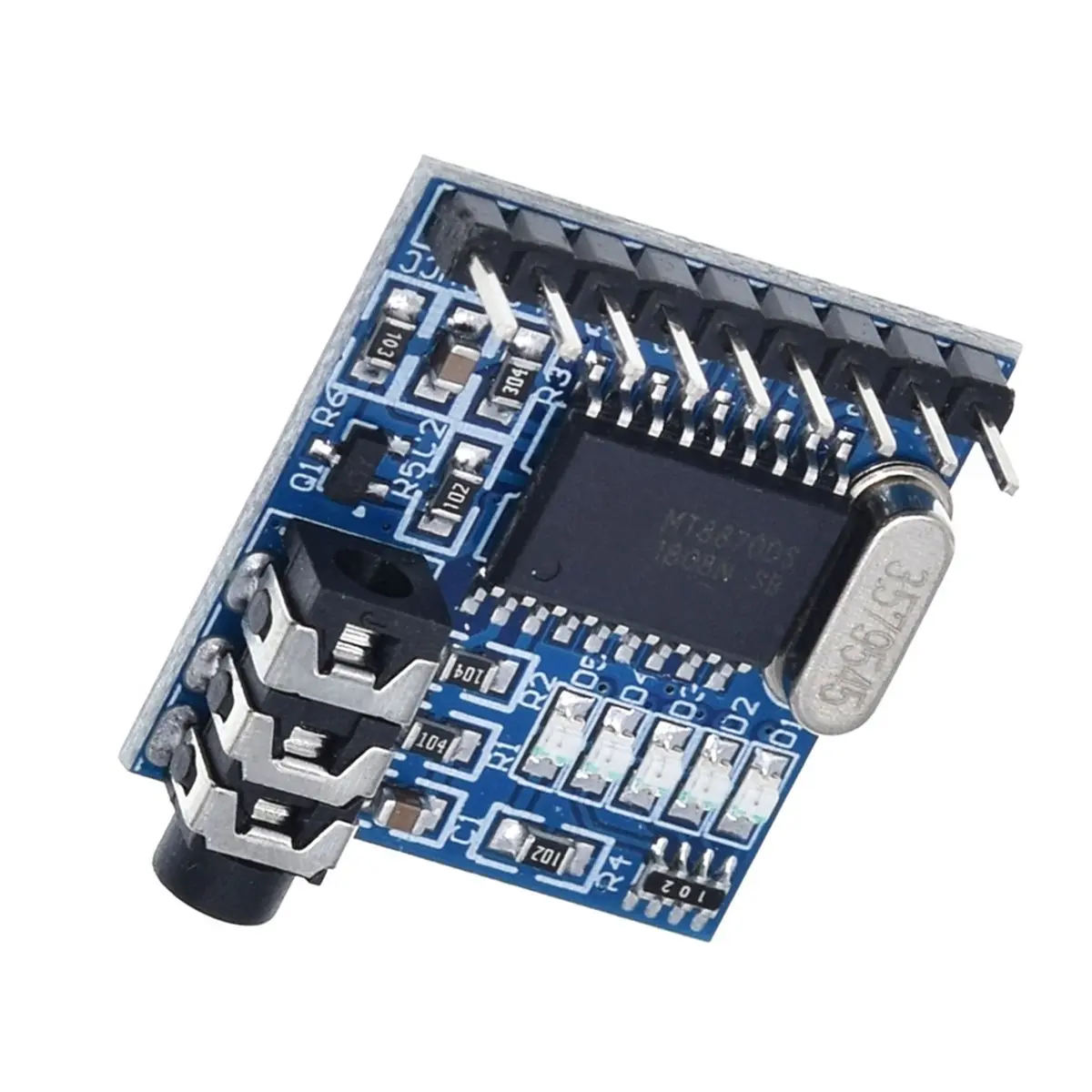 SWXF MT8870 DTMF Voice Decoding Module Phone Module Speech Decoding Voice Board Module LED Indicators with Pins