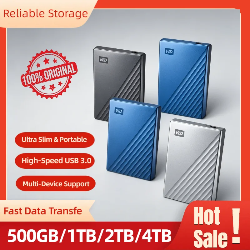 

OEM For WD Expansion Metal Edition Portable Hard Drive My Passport Ultra Western Digital 500GB 1TB 2TB 4TB China Travel Package
